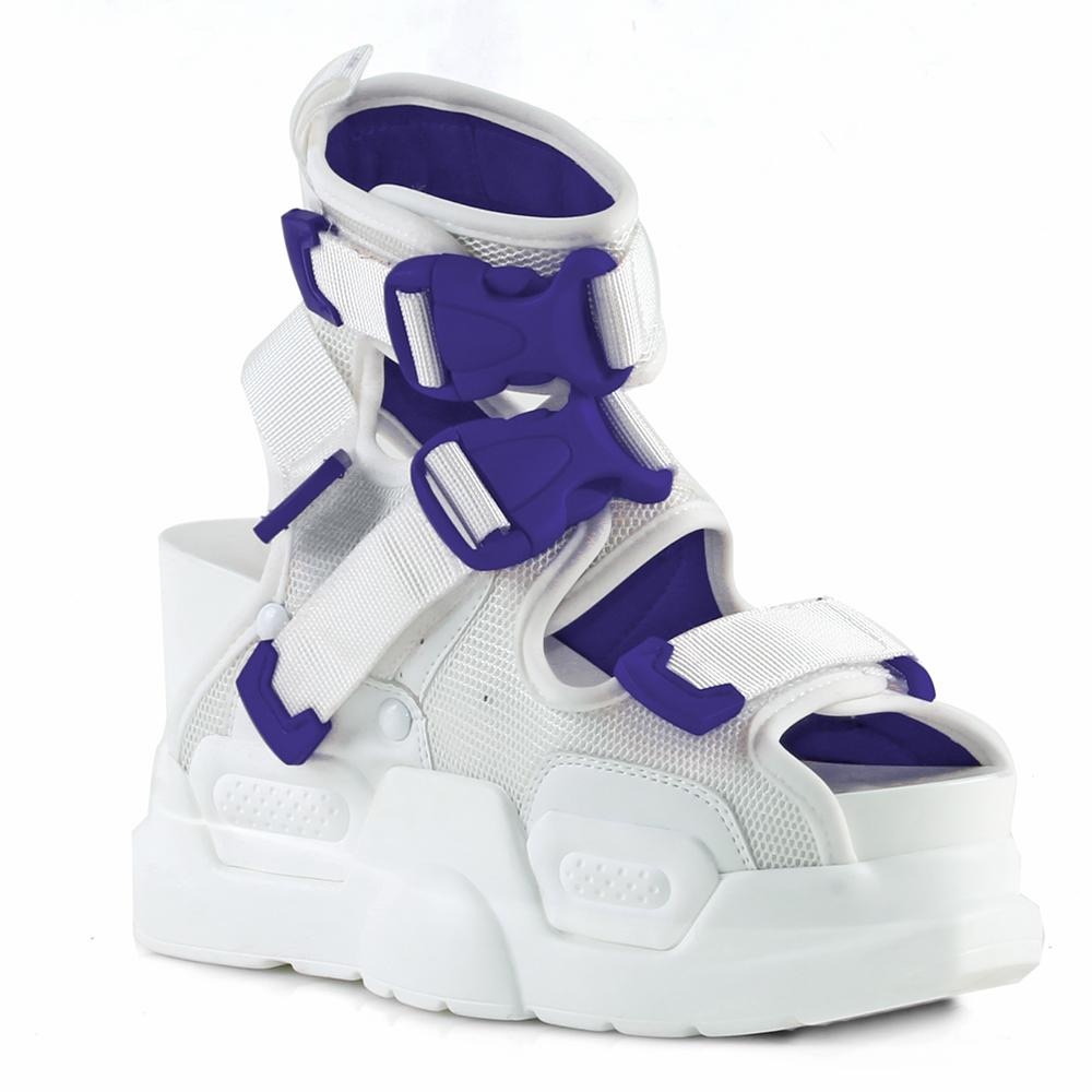 Anthony Wang white/purple platform sandal - Picture 7 of 9